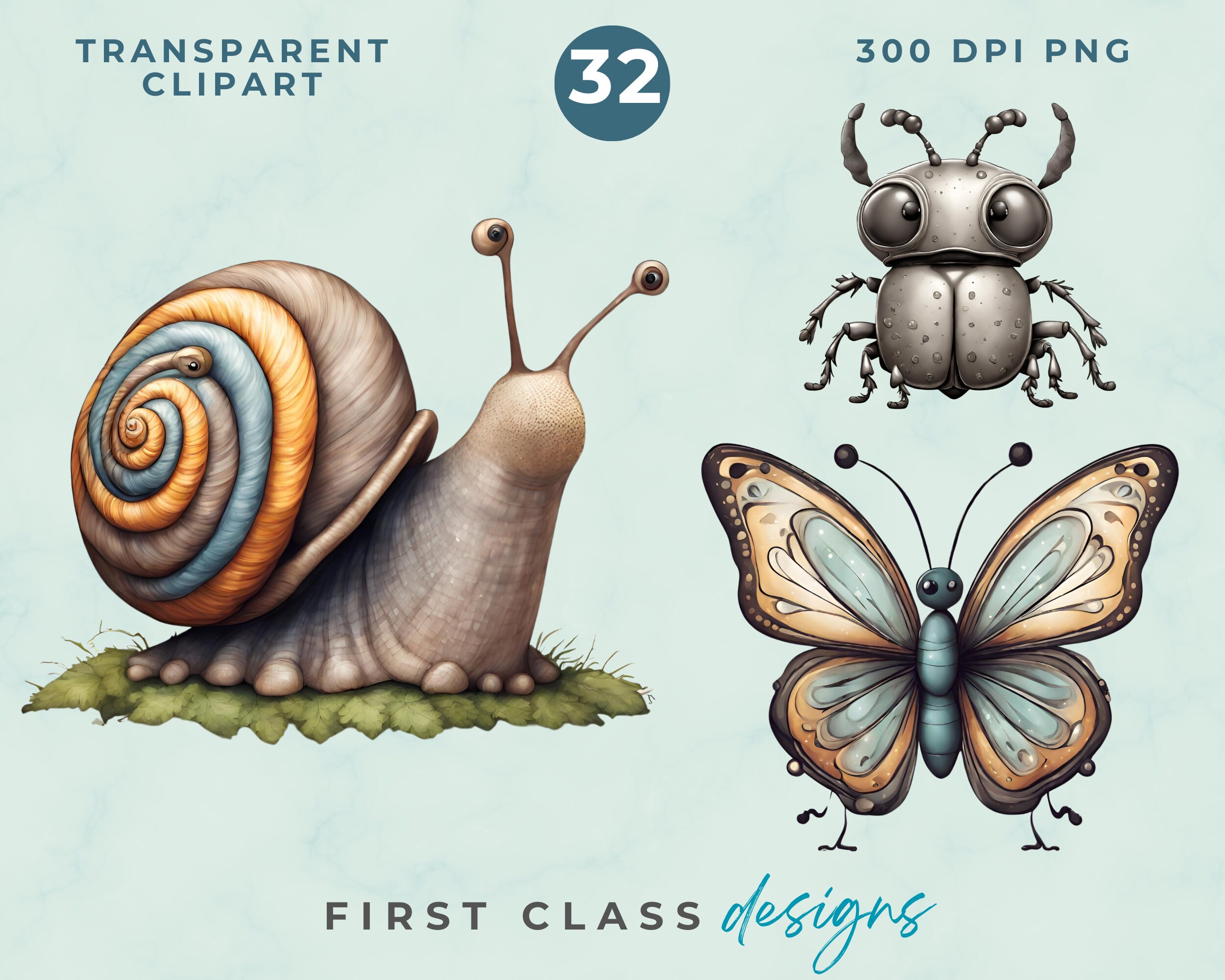 Spring Cartoon Bugs Bugs Clipart, Cute Bugs Clipart, Spring Bugs Clipart, Funny Insects ...