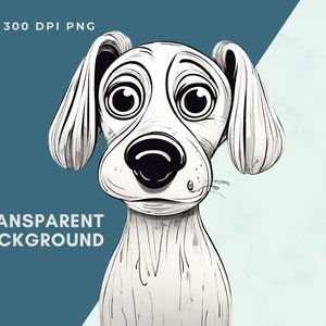Quirky Dogs Clipart PNG, Whimsical Dogs Sublimation Clip Art Animals ...