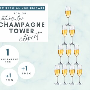Tour à champagne clipart mariage flûtes à champagne Clip Art, menu du bar pngs, graphiques d'Invitation à la fête de fiançailles, images de célébration d'anniversaire