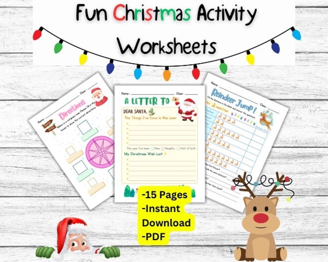 Christmas Games , Activities for Kids, Letter to Santa, Christmas ...