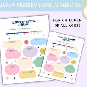 Kids Self Esteem Journal, Social Emotional Learning, Self Esteem ...