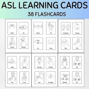 Asl-flashcards in de klas, Asl Leren voor kinderen, Gebarentaalposter, Asl Flashcards, Gebarentaal baby, Dovenonderwijs, Asl Download.