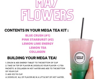 May Flowers loaded tea kit: 5 for 40 dollars