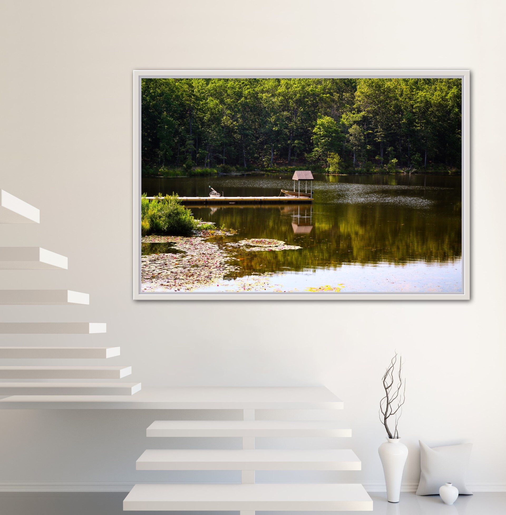 Lake Wall Art Lake House Decor Lake Wall Decor Cabin Wall Art Decor ...