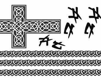 Mel C Tattoos - Temporäre Tattoos - Bogen A5