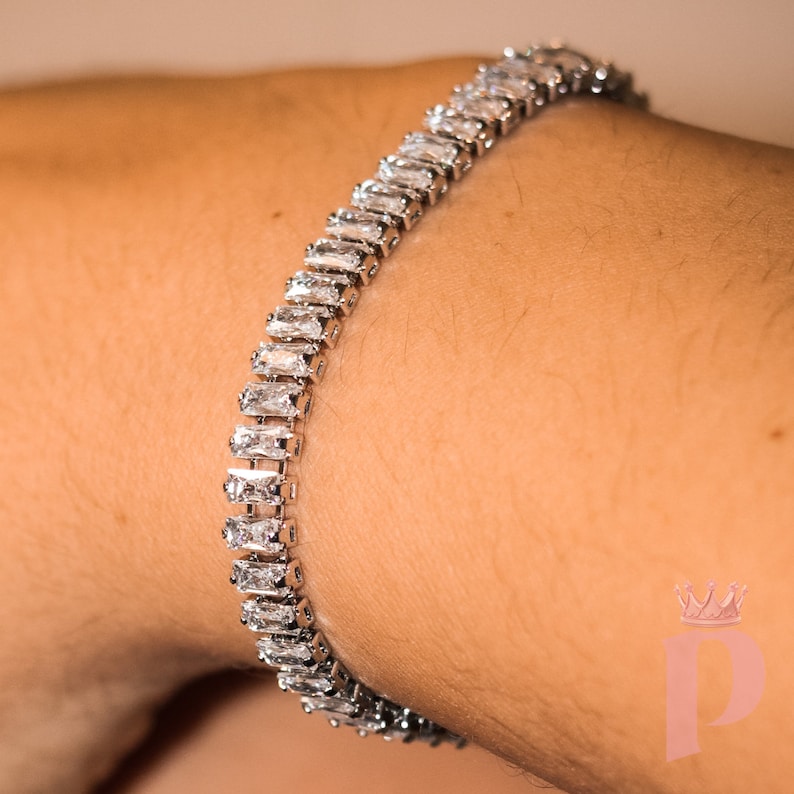 Dainty Slider Tennis Bracelet for Women With Cubic Zirconia Stones