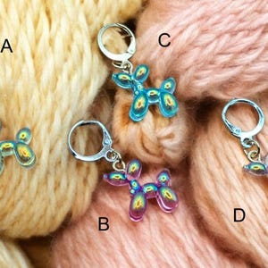 Balloon Dog Stitch Markers: Snag-Free Knitting/Crochet Progress Keepers