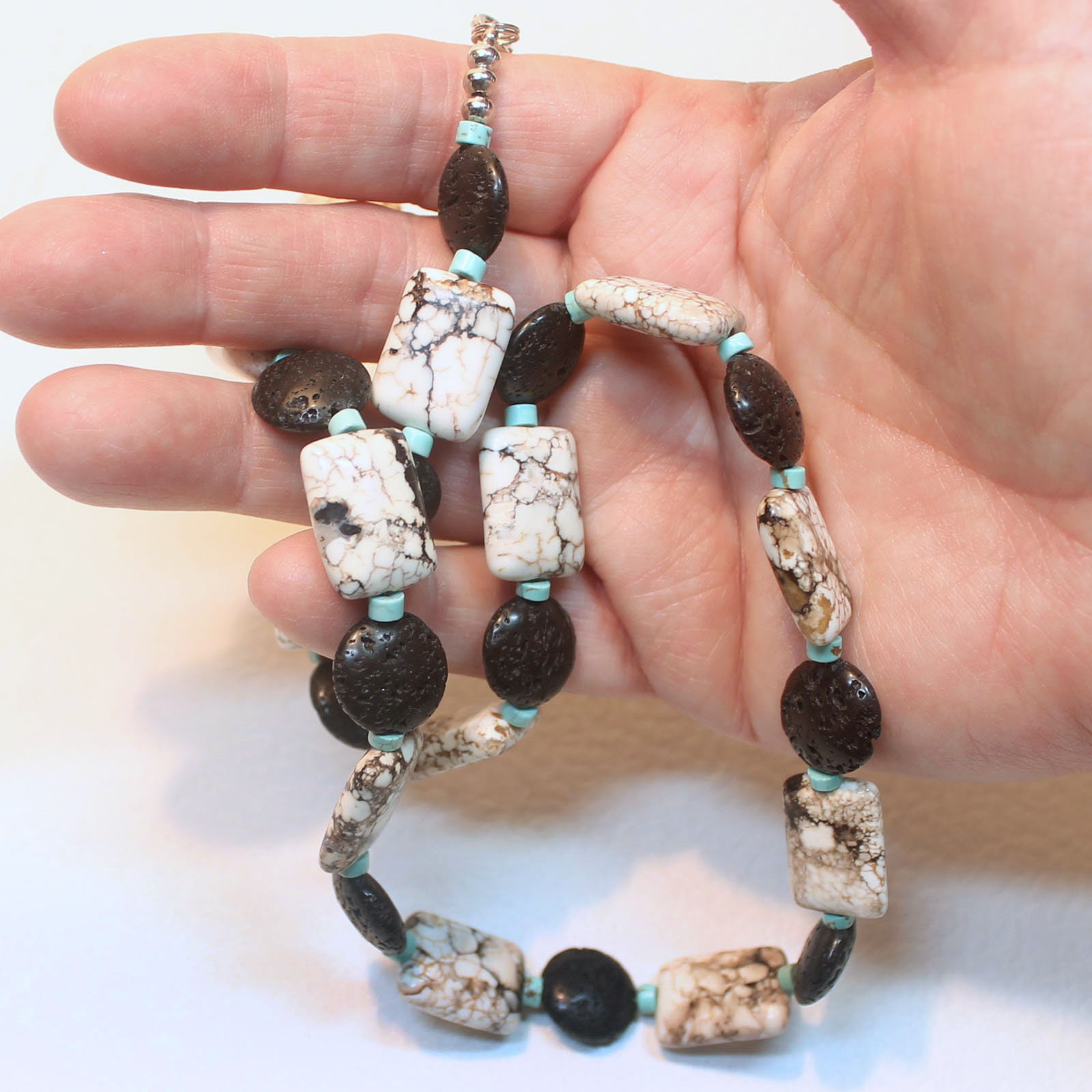 Single String Gemstone Handmade Necklace main image 1