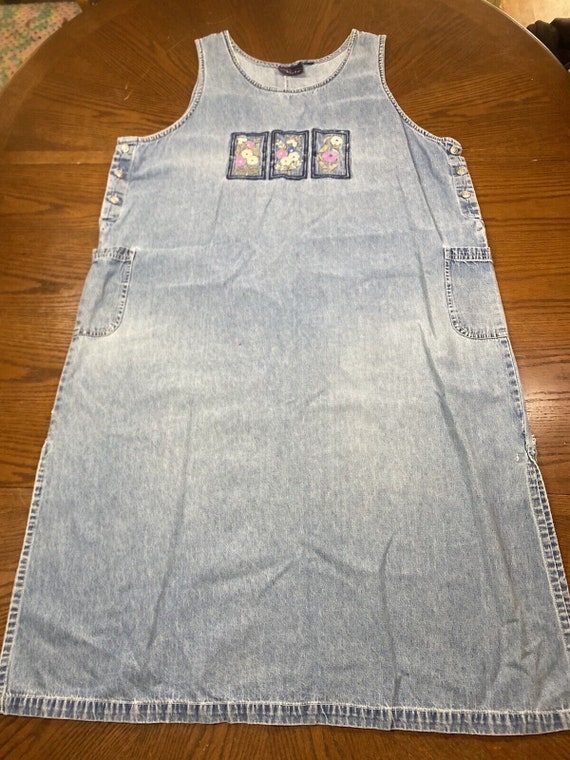 CST BLUES Denim Jean Dress Womans 2X 2XL Blue Cott