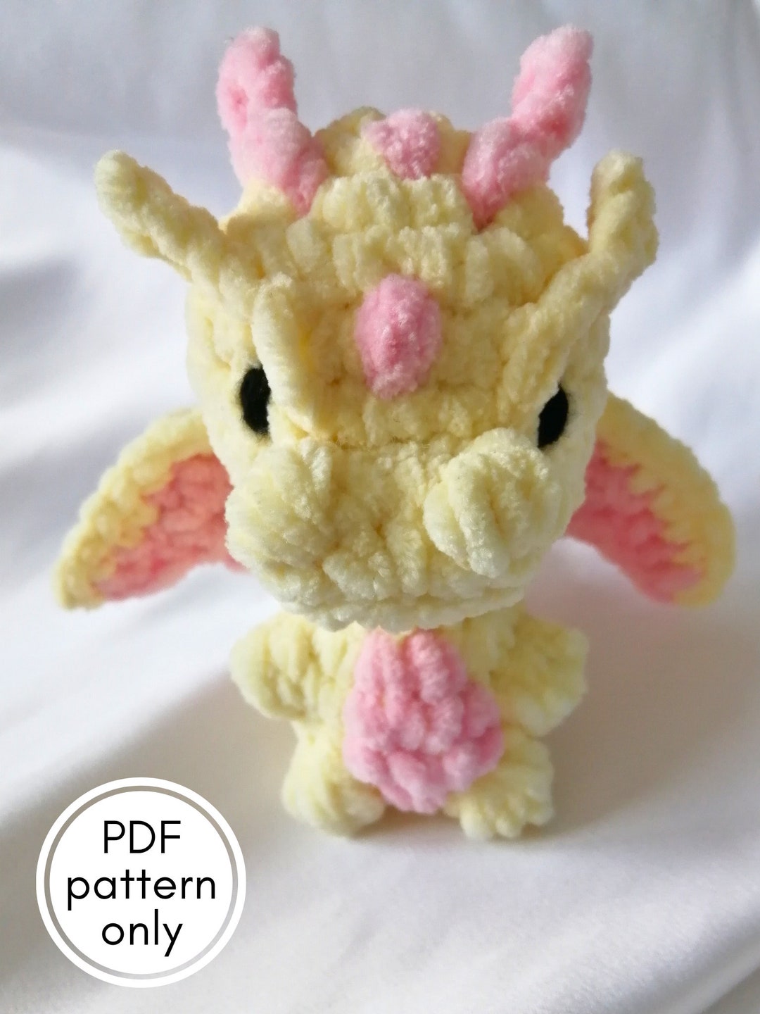 あみぐるみミニドラゴン⁂オーダー ミニドラゴン、PDF かぎ針編みパターン、ドラゴンかぎ針編みパターン
