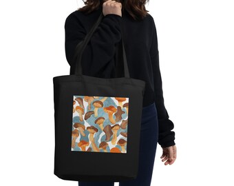 Mushroom Illustration Eco Tote Bag