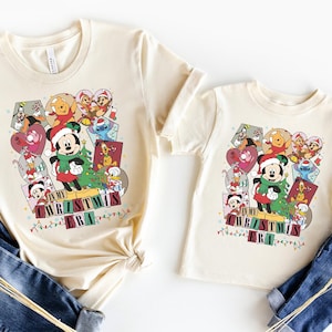 Disney Characters Christmas Shirt, Disney Family Christmas Shirt, Family Christmas Matching Shirt, Disneyland Christmas,Very Merry Christmas