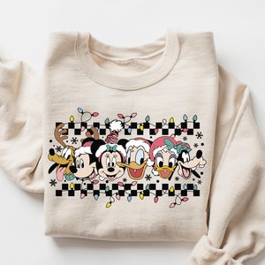 Mickey And Friends Christmas Sweatshirt, Disney Christmas Lights T-Shirt, Mickey Very Merry Christmas, Disneyland Xmas Sweater,Holiday Shirt