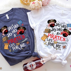 Disney Pirates Shirt, Yo Ho Yo Ho A Pirate&#39;s Life for Me, Pirates of the Caribbean, Disney Family Cruise Trip Tee, Cruise Matching Tees