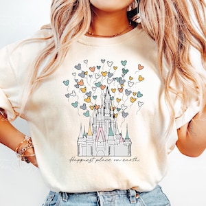Comfort Colors® Disney Castle Shirt, Happiest Place on Earth Shirt, Magic Kingdom Shirt, Magical World Shirt, Magical Kingdom, Disney World