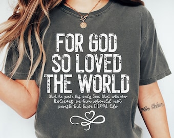 Comfort Colors Christian Shirt: Bible Verse, Religious Tee