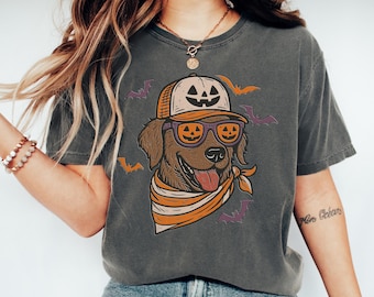 Comfort Colors Labrador Halloween Shirt: Ghost Dog Lover Gift