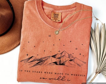 Comfort Colors Christian Shirt: 'If The Stars Were Made To Worship'