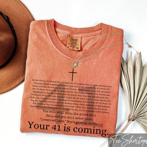 Comfort Colors Christian T-Shirt: Your 41 Is Coming
