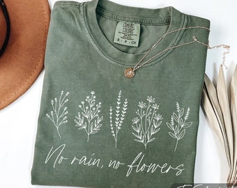 Comfort Colors Wildflowers Shirt: Floral Cottagecore Graphic Tee