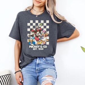 Retro Disney Sweatshirt, Mickey And Co Est 1928 Shirt, Mickey And Friends Tee, Family Vacation Gift, Magic Kingdom,Disney World Trip Sweater image 8