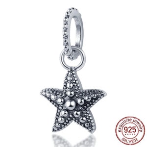 Charm Fits Pandora Original Bracelet 925 Silver Starfish
