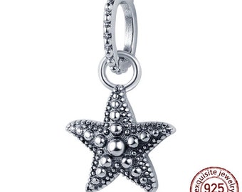Charm Fits Pandora Original Bracelet 925 Silver Starfish