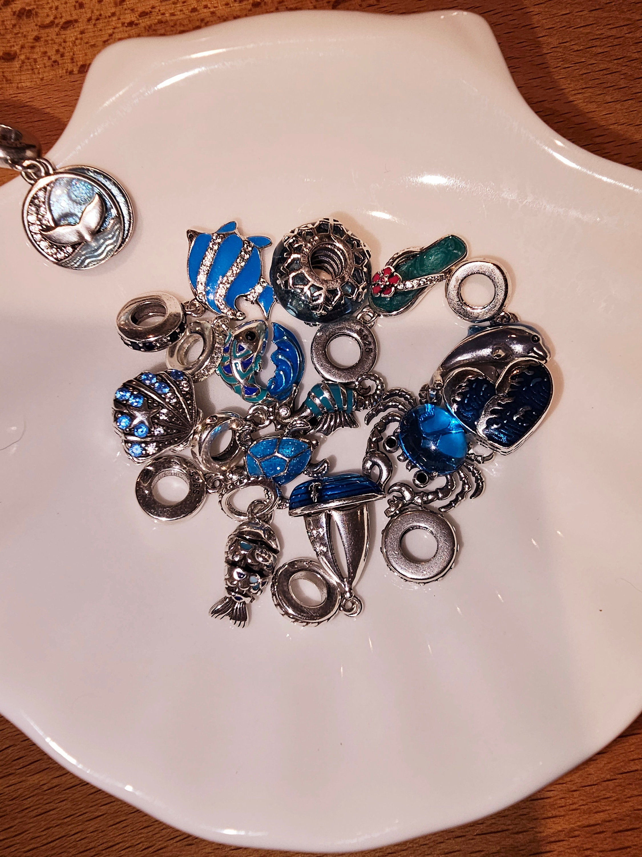 Charm Fits Pandora Original Bracelet 925 Ocean Safety Chain