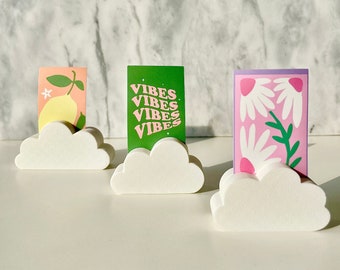 Cloud Photo Holder | 3D Printed Card Display | Eco-Friendly Decor