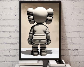 Minimalist KAWS Print: Abstract Modern Art (Digital Download)