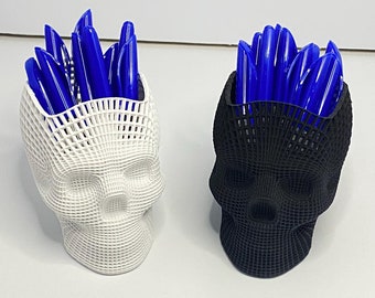 Mister BONE - Portalápices con calavera impresa en 3D