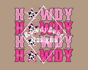Howdy PNG, sublimation design download, trendy png, digital download, western png, cowboy png