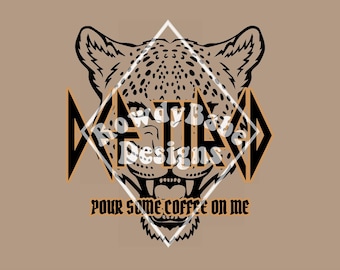 Def Tired Pour Some Coffee PNG, sublimation design download, trendy png, digital download, western png, groovy png, retro png, vintage png