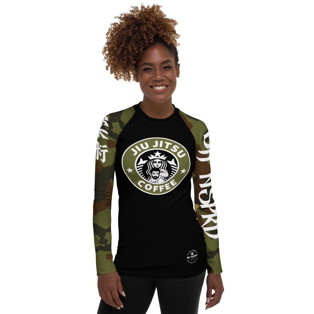 Women's Jiu Jitsu & Coffee Rash Guard - Etsy