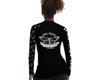 Antisociale BJJ Jiu Jitsu-rashguard voor dames