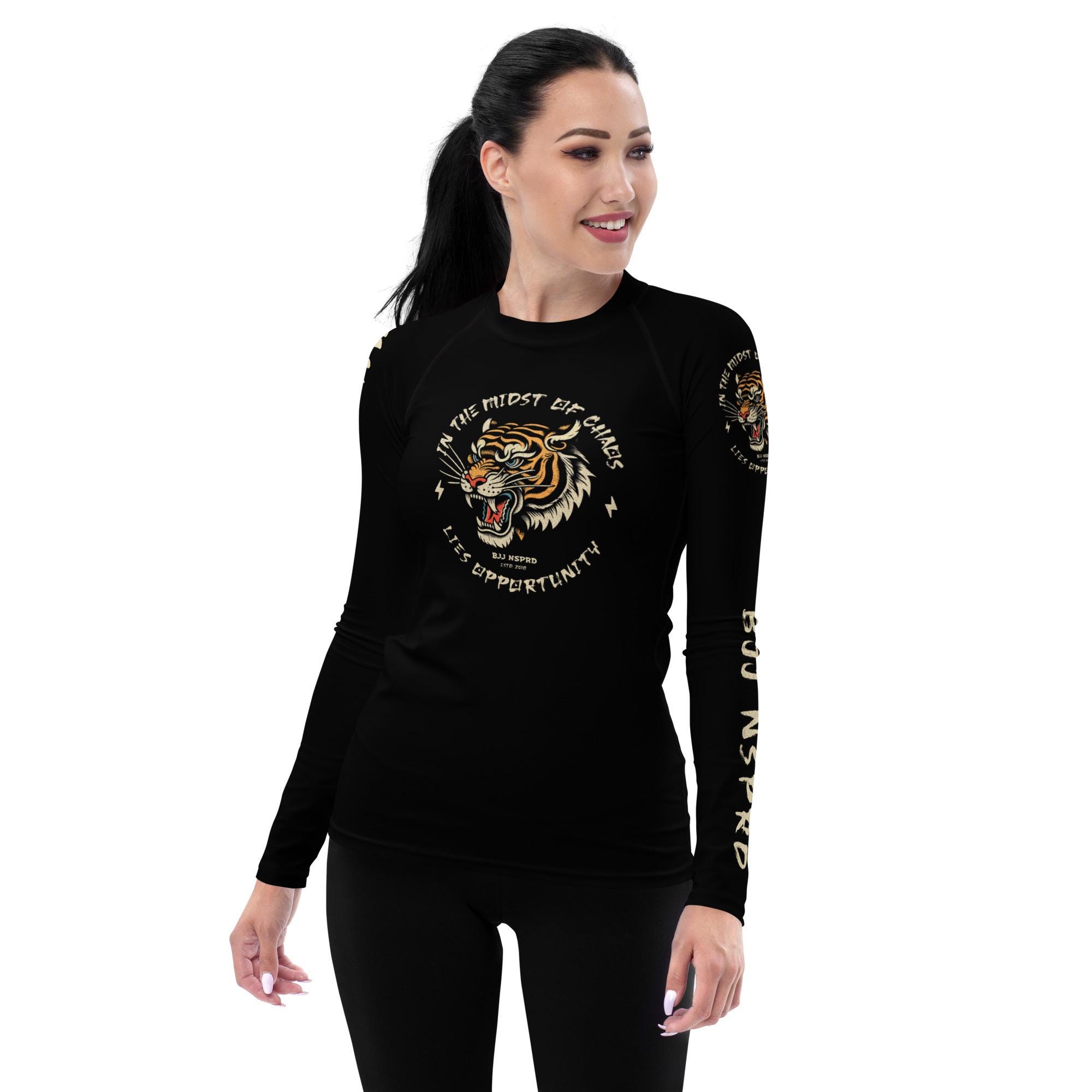 Tiger Chaos-rashguard voor dames