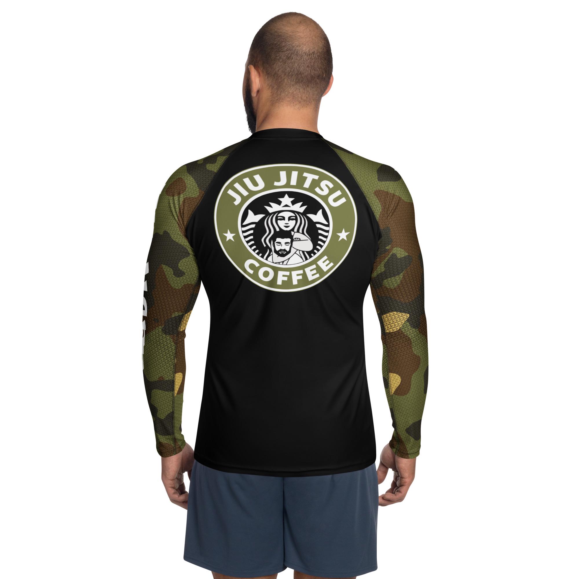 Men's Jiu Jitsu & Coffee Rash Guard - Etsy