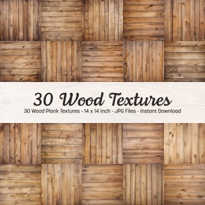 30 tablones de madera, texturas digitales de papel de madera, textura de madera rústica, fondo digital de madera, papel de álbum de recortes, uso comercial JPG 300 DPI
