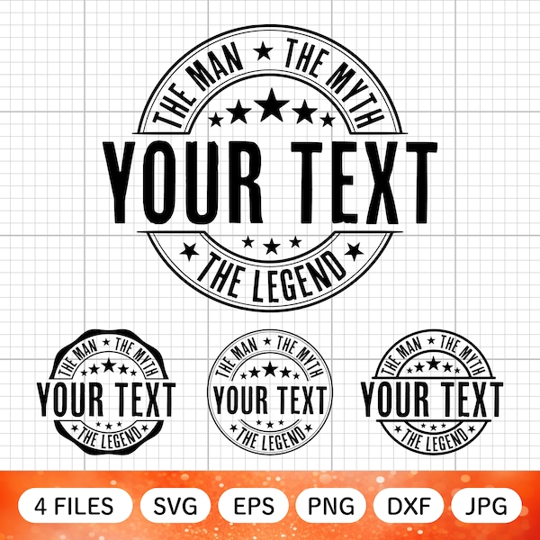 Custom the Man the Myth the Legend SVG, Grandpa Svg, Fathers Day Svg, Dad Svg, Teacher Svg, Daddy svg, Vector, Cut File, Cricut Dxf Png Eps