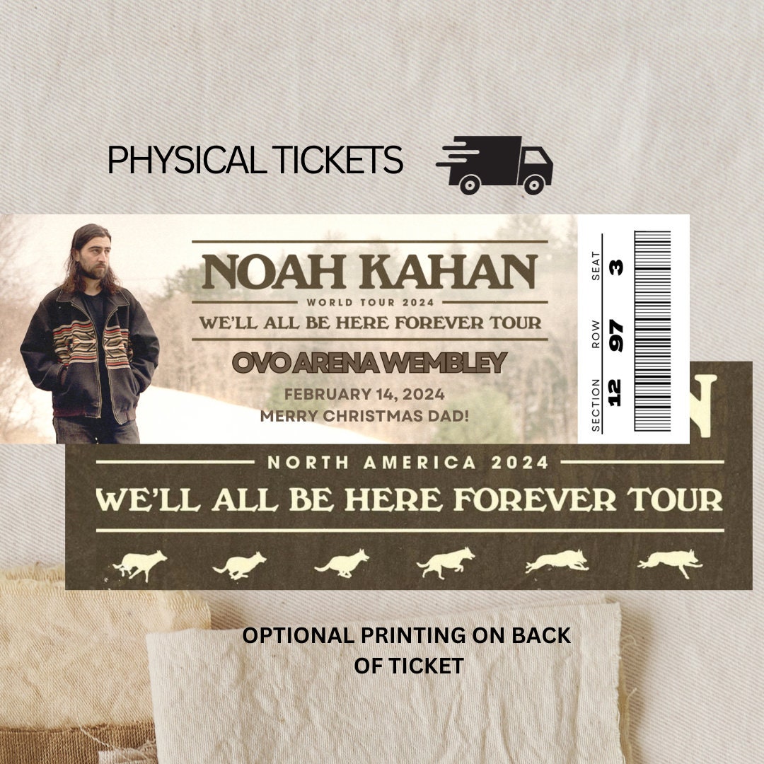 Noah Kahan Concert Noah Kahan Ticket Well All Be Here Etsy