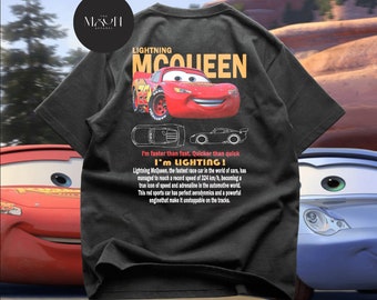 T-shirt McQueen en édition limitée - t-shirt fan Lightning McQueen - t-shirt film voitures - chemise McQueen et Sally - chemises pour couple - t-shirt voiture vintage - t-shirt Sally