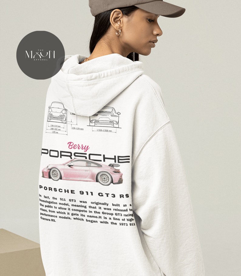 Limited Porsche 911 Hoodie Pink Porsche Hoodie Need Money for Porsche