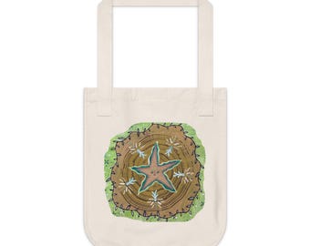 Star Core ⊹ 𖦹 Organic Canvas Tote Bag