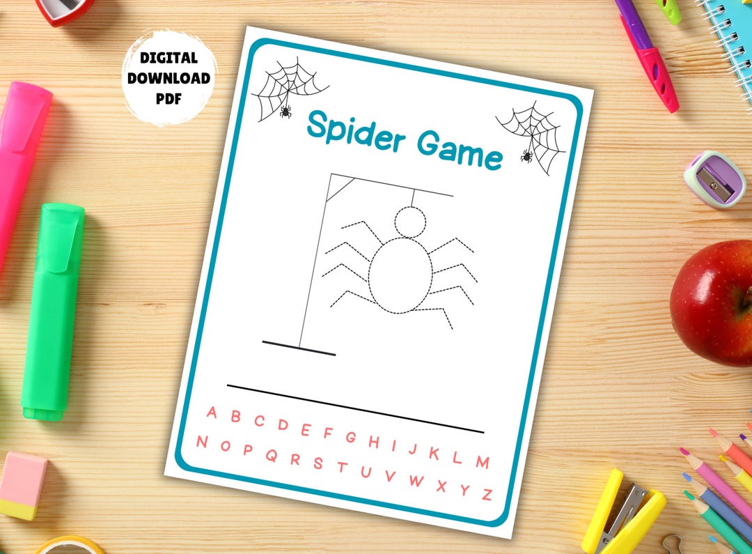 Printable Hangman Game for Kids Fun Partner Letter Guessing Game Letter ...