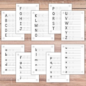 Alphabet Handwriting Letters Practice | Printable Tracing Letters for Little Kids | Classroom Letter Writing Worksheet Download for Teachers