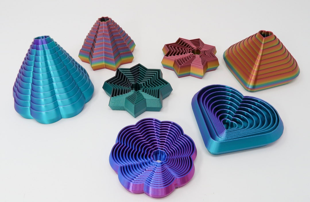Jouet Anti-Stress Hexagonal 3D - 3 Pièces - Formes Géométriques à Combiner - 14 Cm - Pour Adultes Et Enfants