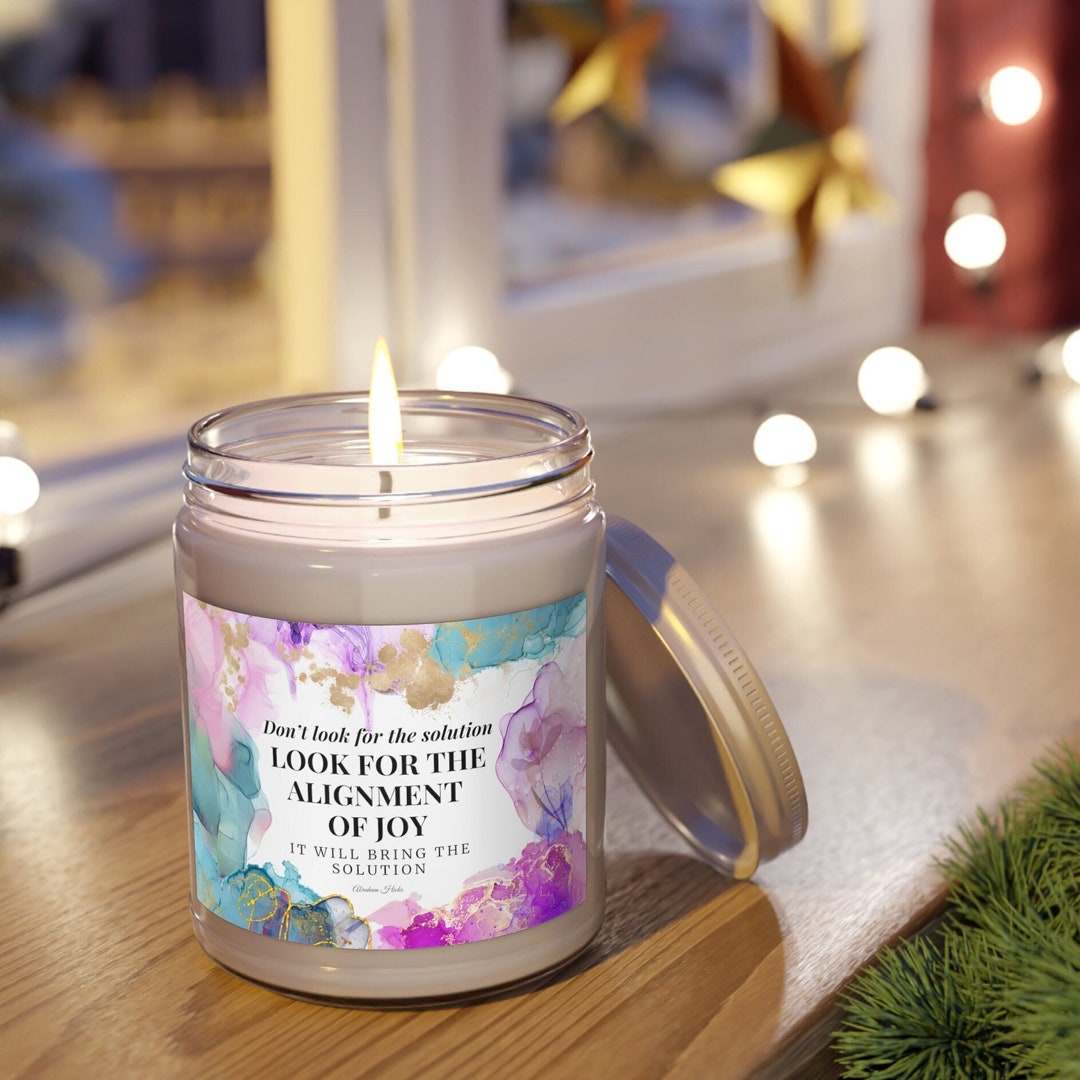 Manifestation Candle With Law of Attraction Quote Don't - Etsy