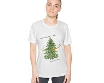 Pilot Wife At Christmas Ladies Competitor Tee