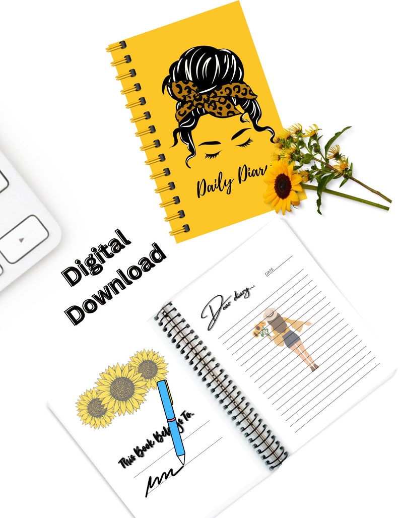Daily Diary templates PDF File - Etsy