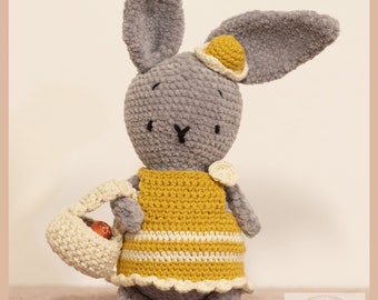 Surprised Lulu crocheted bunny Easter